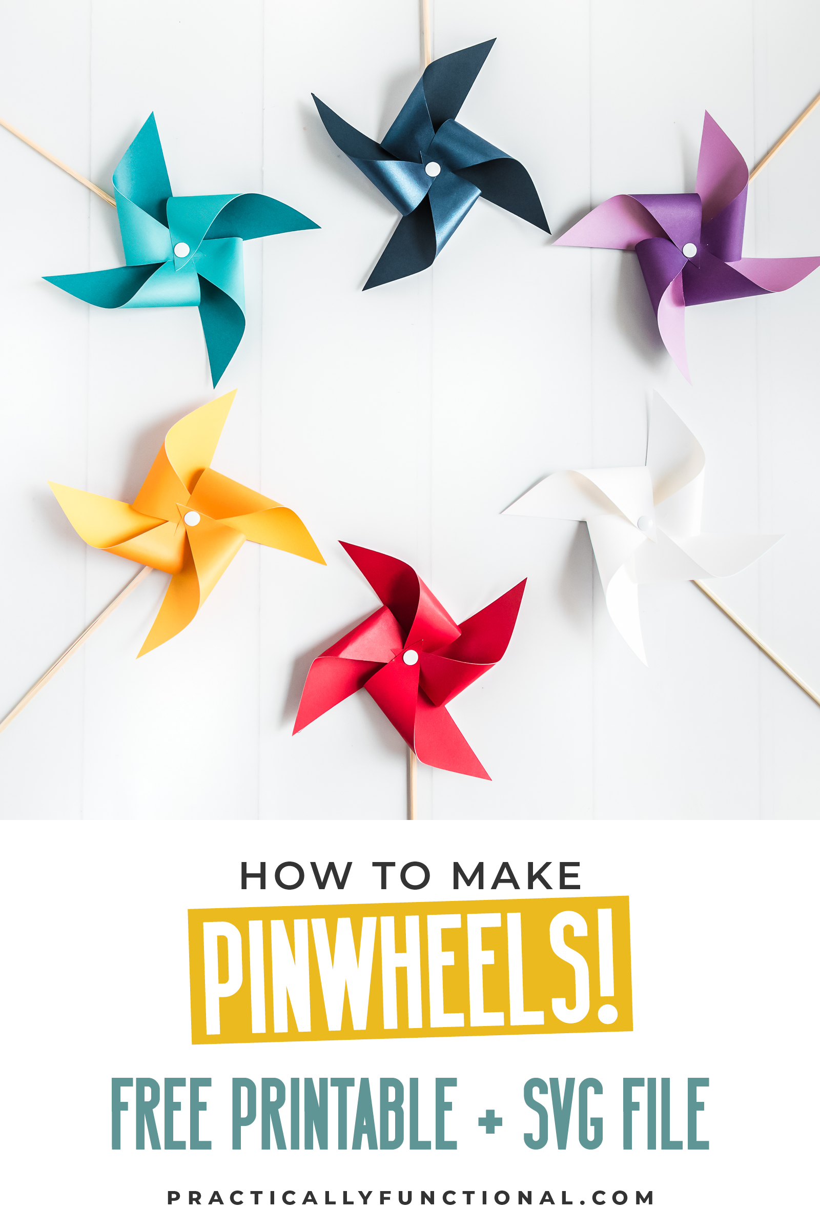 How To Make A Simple Pinwheel   free printable template DO IT